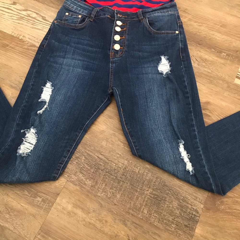 Dark blue Skinny jeans - Picture 3 of 5